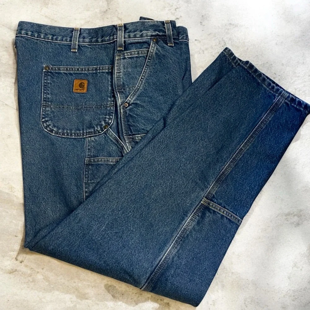 Vintage Carhartt B73 DST Dungaree Vintage Double Knee Logger Carpenter Jeans